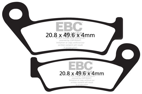 EBC Cycle Brake Pad for ROCK SHOX D1 (CFA242)