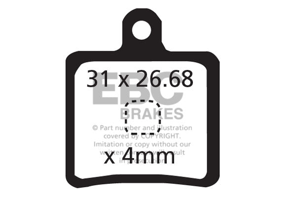 EBC Cycle Gold Brake Pad for HOPE 2002 MINI (CFA318HH)