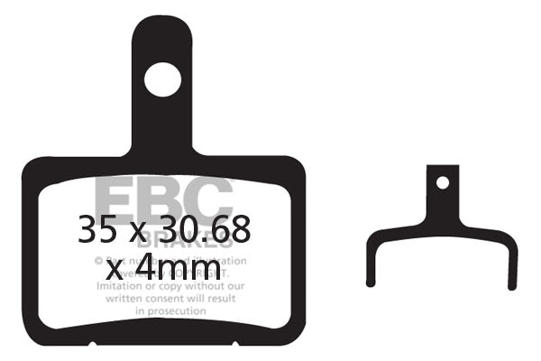 EBC Cycle Gold Brake Pad for TEKTRO MD-C310R (CFA327HH)