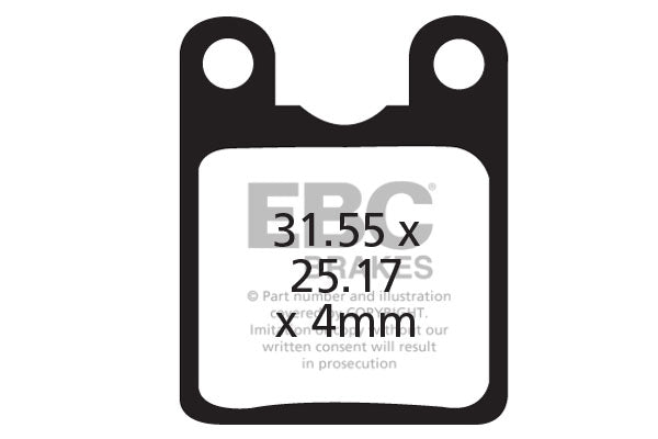 EBC Cycle Brake Pad for GIANT CFA330HH (CFA333)