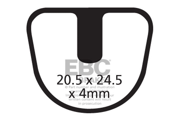 EBC Cycle Brake Pad for JOYTECH JOYTECH MECHANICAL (CFA392)