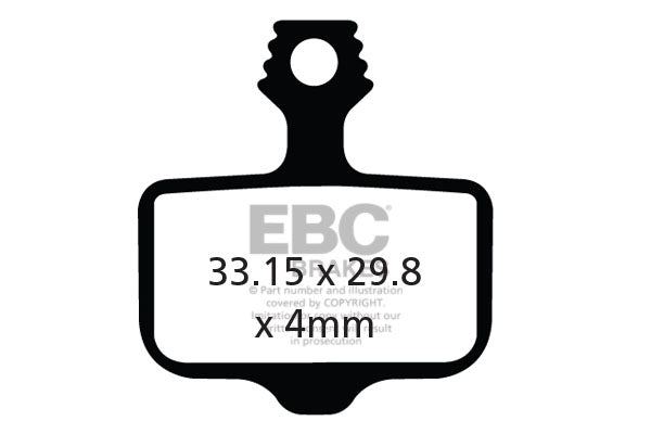 EBC Cycle Gold Brake Pad for PAUL COMPONENTS KLAMPER (CFA472HH)