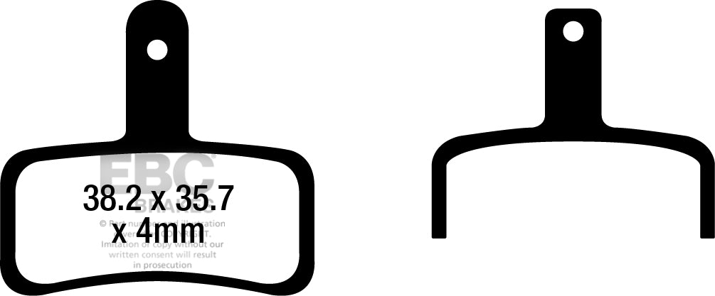 EBC Cycle Brake Pad for TEKTRO HD-E710 DORADO (E-BIKE) (CFA695)