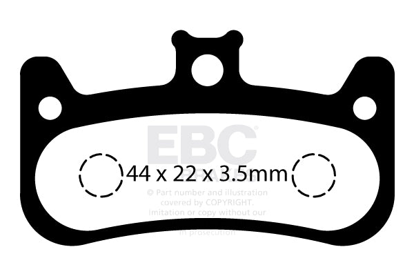 EBC Cycle Brake Pad for FORMULA CURA-4 (CFA735)