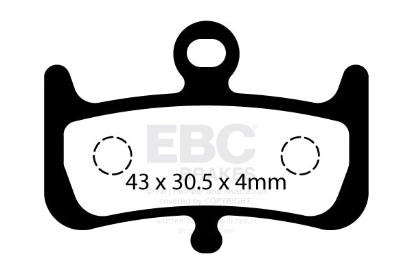 EBC Cycle Brake Pad for HAYES DOMINION A4 (CFA736)