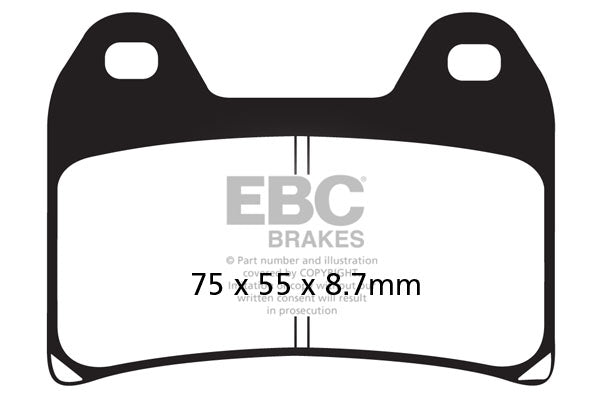 GPFAX Sintered Race Brake Pads - EBC Brakes