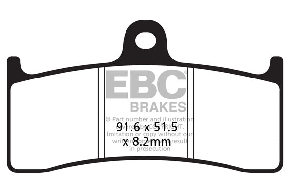 EBC - EBC Double-H Sintered Sportbike Pad Set (FA424HH)