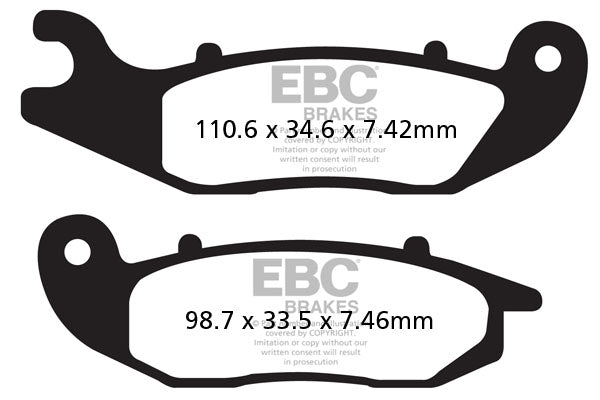 EBC - EBC MXS Formula MX Race Pad Set (MXS465)