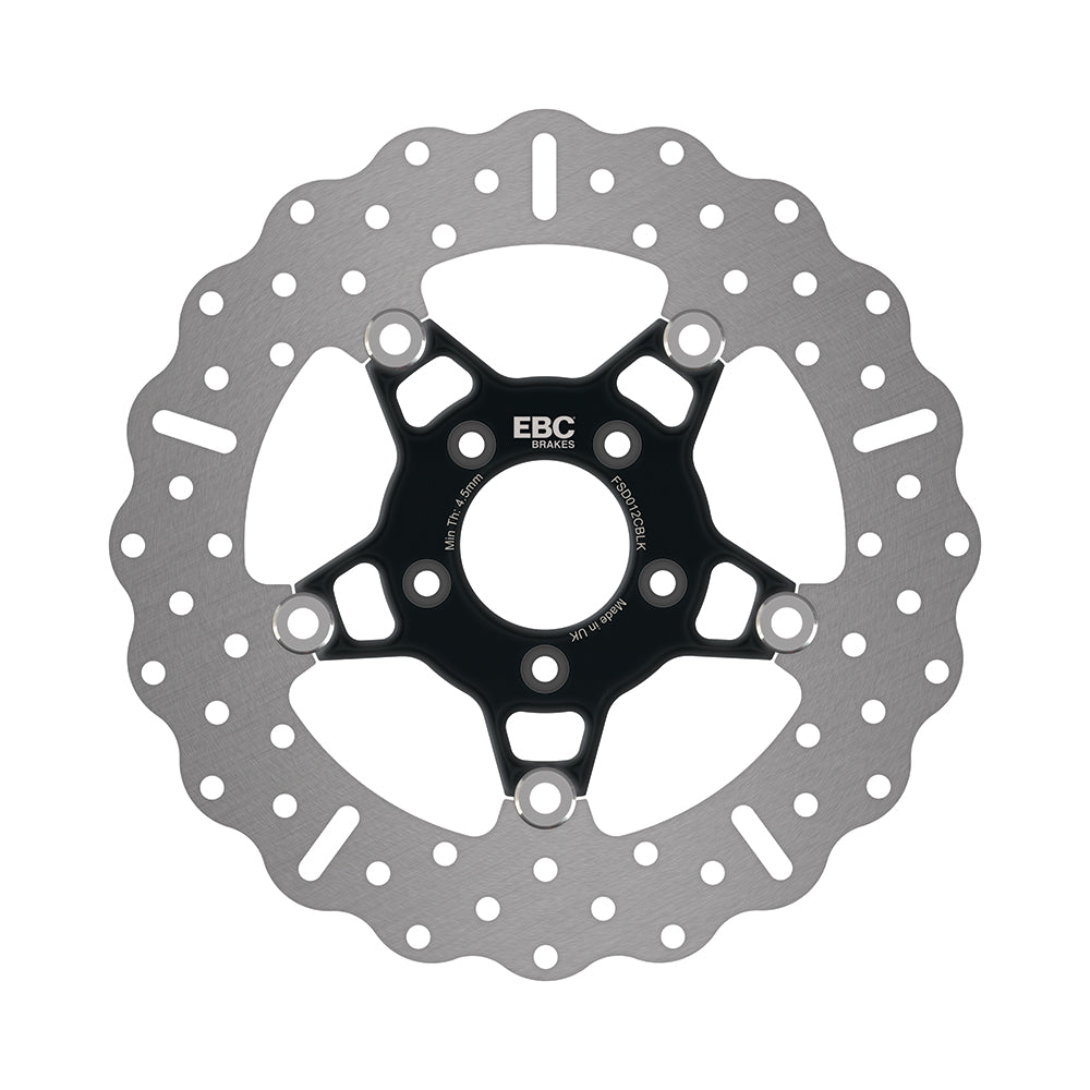 EBC - EBC Black Chrome Centred Stainless Floating Disc For HD (FSD012CBLK)