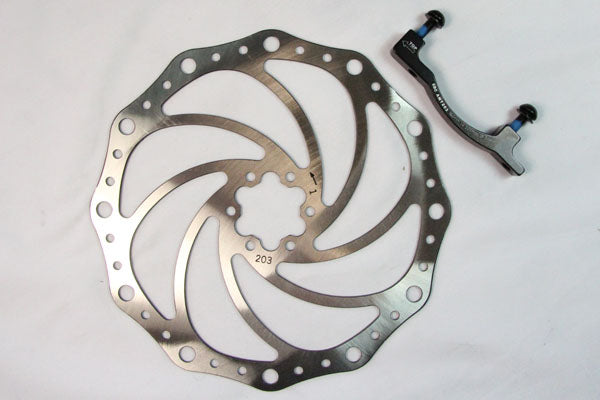 EBC - Oversize Mtb Disc With Bracket (Manitou Forks/160mm To 204mm)(Contour Profile) (MTBD160-203CM)