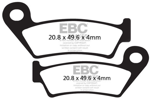EBC Cycle Gold Brake Pad for ROCK SHOX D1 (CFA242HH)