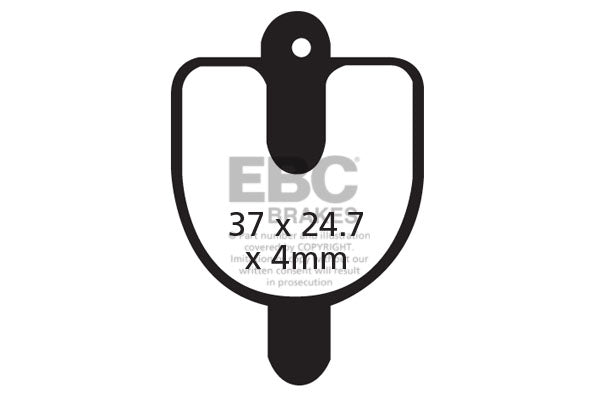 EBC Cycle Brake Pad for RST DISC X/DX (CFA288)