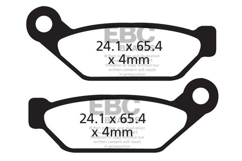 EBC Cycle Brake Pad for GRIMECA EARLY HRDRAULIC 4 PISTON (CFA308)
