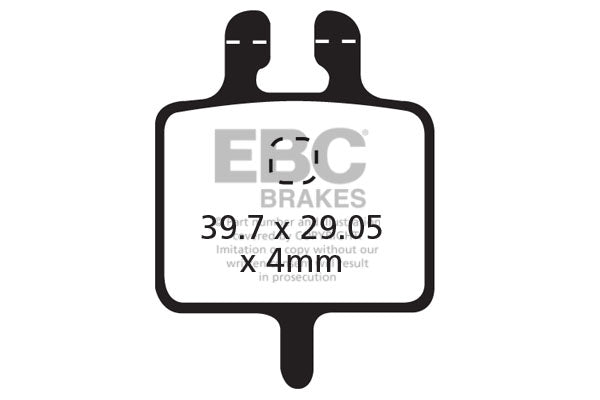 EBC Cycle Red Brake Pad for GRIMECA SYSTEM 1 (CFA309R)