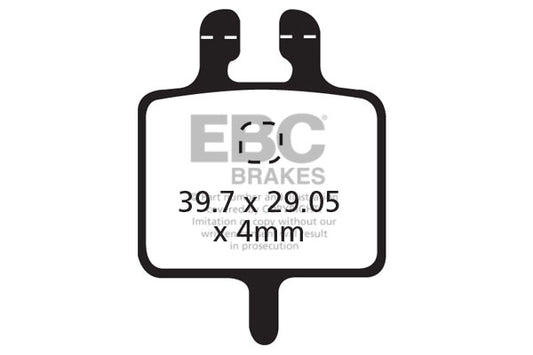 EBC Cycle Red Brake Pad for GRIMECA SYSTEM 15 (CFA309R)