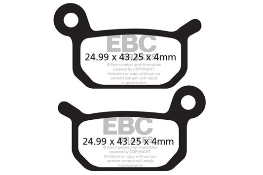 EBC Cycle Red Brake Pad for FORMULA EXTREME FR & DH (CFA325R)