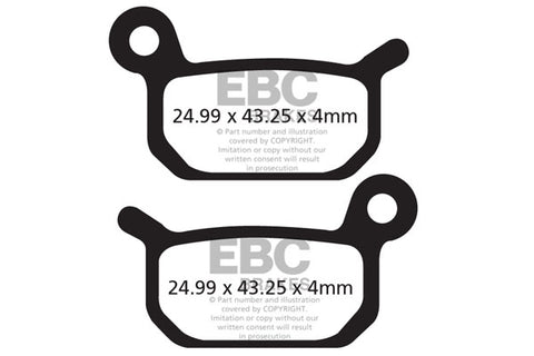 EBC Cycle Gold Brake Pad for GRIMECA SYSTEM 13 (CFA325HH)