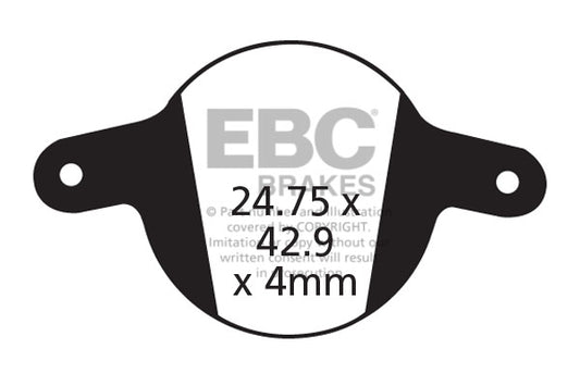 EBC Cycle Gold Brake Pad for MAGURA LOUISE (2002-06) (CFA326HH)