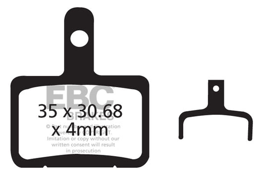EBC Cycle Red Brake Pad for TEKTRO HD-M500 GEMINI (CFA327R)
