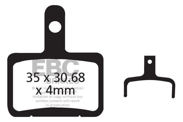 EBC Cycle Gold Brake Pad for GIANT CONDUCT (CFA327HH)