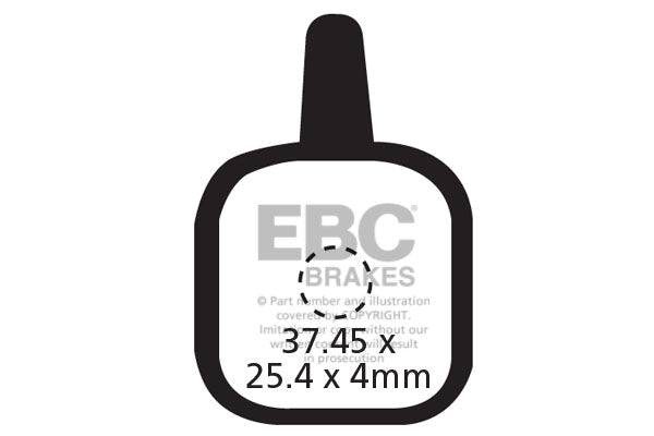 EBC Cycle Brake Pad for TEKTRO EARLY LYRA, NOVELLA, IO, IOX, AURIGA (CFA330)