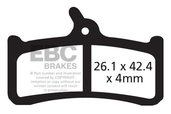 EBC Cycle Gold Brake Pad for GRIMECA SYSTEM 16 (CFA359HH)