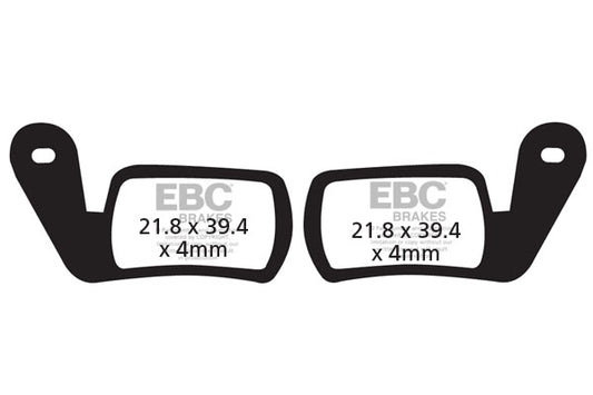 EBC Cycle Red Brake Pad for CLARKS SKELETAL (CFA360R)