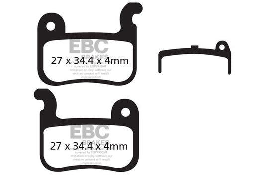 EBC Cycle Red Brake Pad for REVER ATTACK-XR (CFA370R)