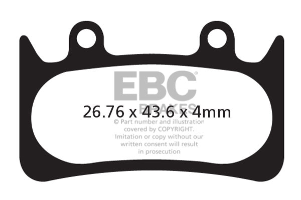 EBC Cycle Red Brake Pad for HOPE MOTO M6 (CFA385R)