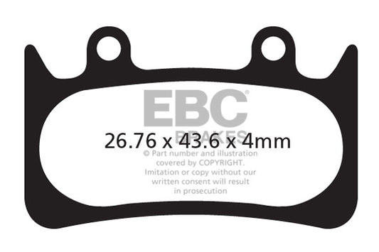 EBC Cycle Red Brake Pad for HOPE 2007 MONO 6 (CFA385R)