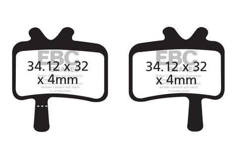 EBC Cycle Gold Brake Pad for AVID/SRAM BB7 MOUNTAIN (CFA394HH)