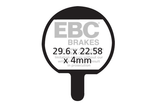 EBC Cycle Brake Pad for QUAD QHD-6 TORK (CFA421)