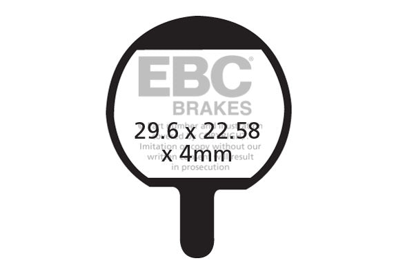 EBC Cycle Red Brake Pad for QUAD QHD-SP (CFA421R)