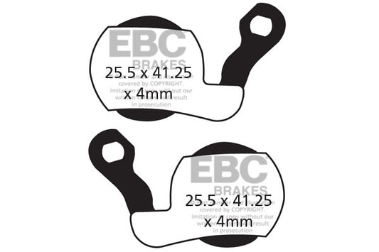 EBC Cycle Red Brake Pad for BRAKE FORCE ONE KILL HILL (CFA449R)