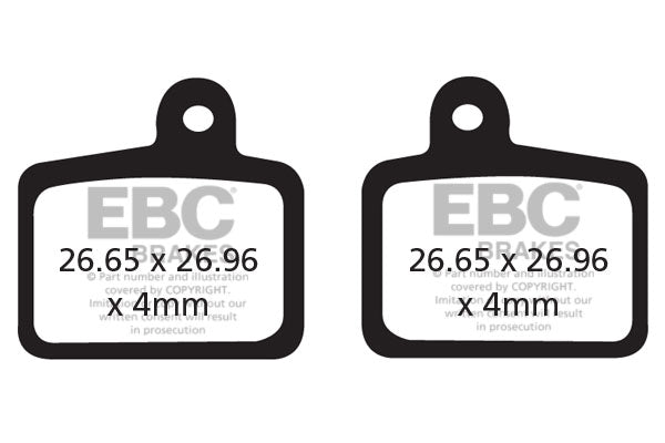 EBC Cycle Red Brake Pad for HAYES RADAR (CFA466R)