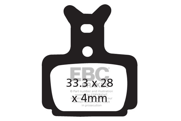 EBC Cycle Red Brake Pad for FORMULA RX (CFA470R)