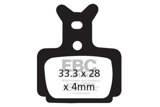 EBC Cycle Red Brake Pad for FORMULA C1 (CFA470R)