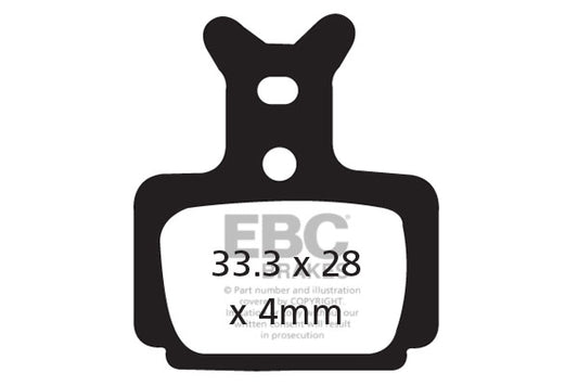 EBC Cycle Red Brake Pad for FORMULA THE ONE (CFA470R)
