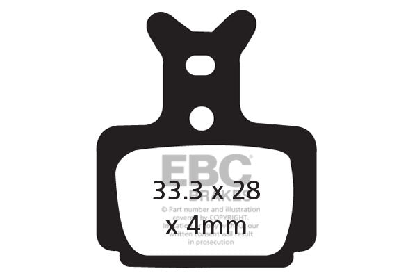 EBC Cycle Gold Brake Pad for FORMULA THE ONE (CFA470HH)