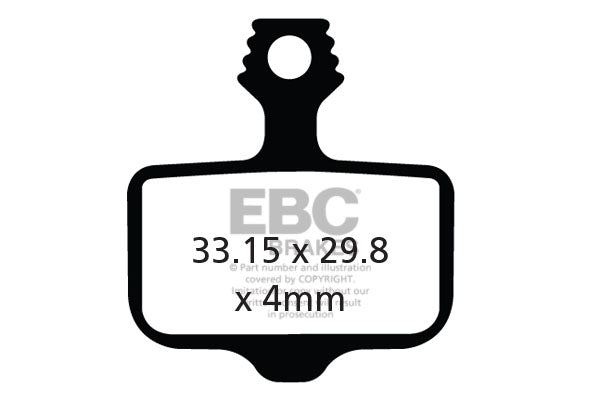 EBC Cycle Gold Brake Pad for TRICKSTUFF CLEG 2 (CFA472HH)