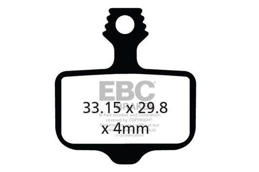 EBC Cycle Red Brake Pad for ASSESS C430 (CFA472R)