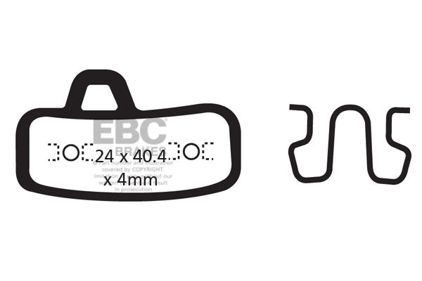 EBC Cycle Gold Brake Pad for HAYES STROKER ACE (CFA494HH)