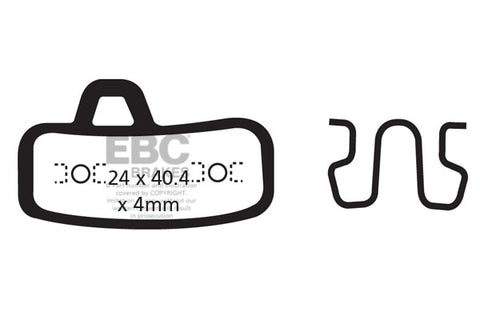 EBC Cycle Brake Pad for HAYES STROKER ACE (CFA494)