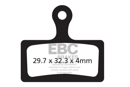 EBC Cycle Red Brake Pad for CLARKS CMD-22 (CFA614R)