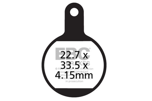 EBC Cycle Brake Pad for TEKTRO MD-M311 (CFA615)