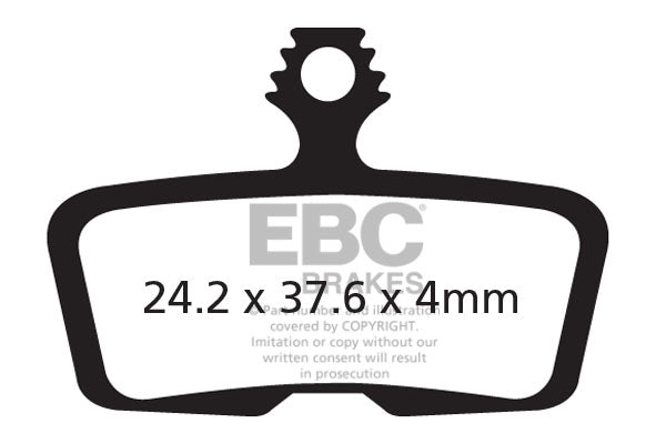 EBC Cycle Gold Brake Pad for AVID/SRAM CODE R (B1 2018-20) (CFA616HH)