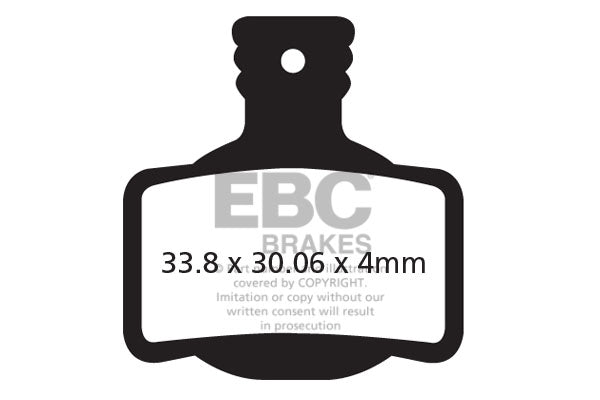 EBC Cycle Brake Pad for MAGURA MT TRAIL (2 PISTON REARS) (CFA619)