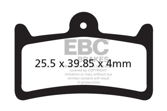 EBC Cycle Red Brake Pad for HOPE TECH 3 V4 (CFA639R)