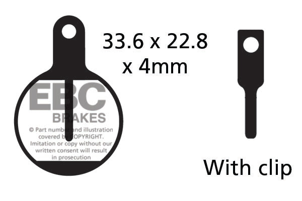 EBC Cycle Brake Pad for TEKTRO MD-C500 (CFA648)