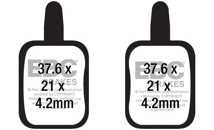 EBC Cycle Brake Pad for APSE ARTEK ADC-04 (CFA688)